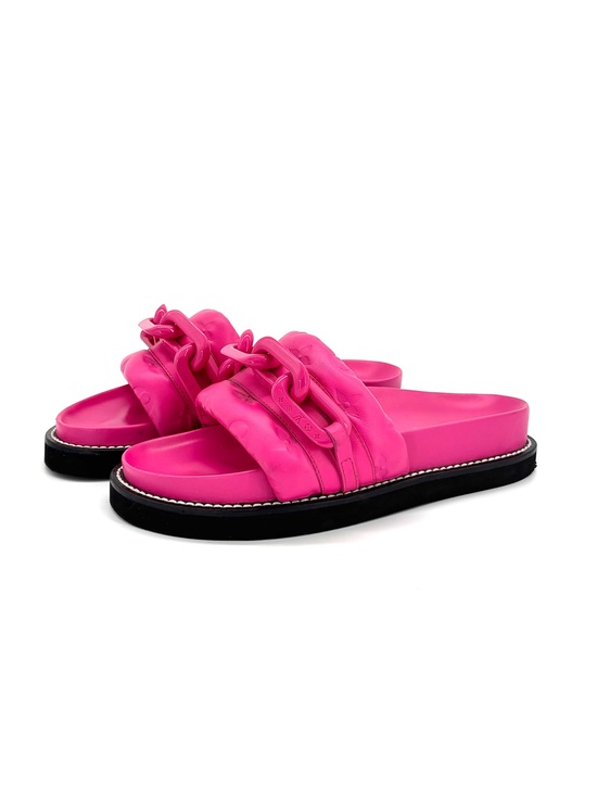 Louis Vuitton Shoes - Louis Vuitton Calfskin Embossed Monogram Sunset Flat Comfort Mule 36.5